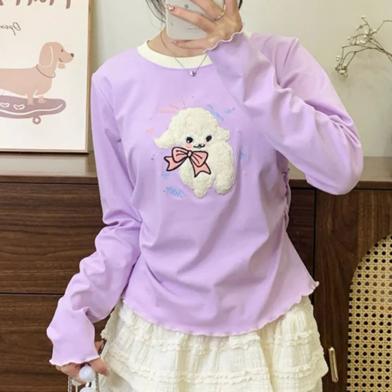 Patchwork Pink Casual Lolita T-shirt SA211/SA212