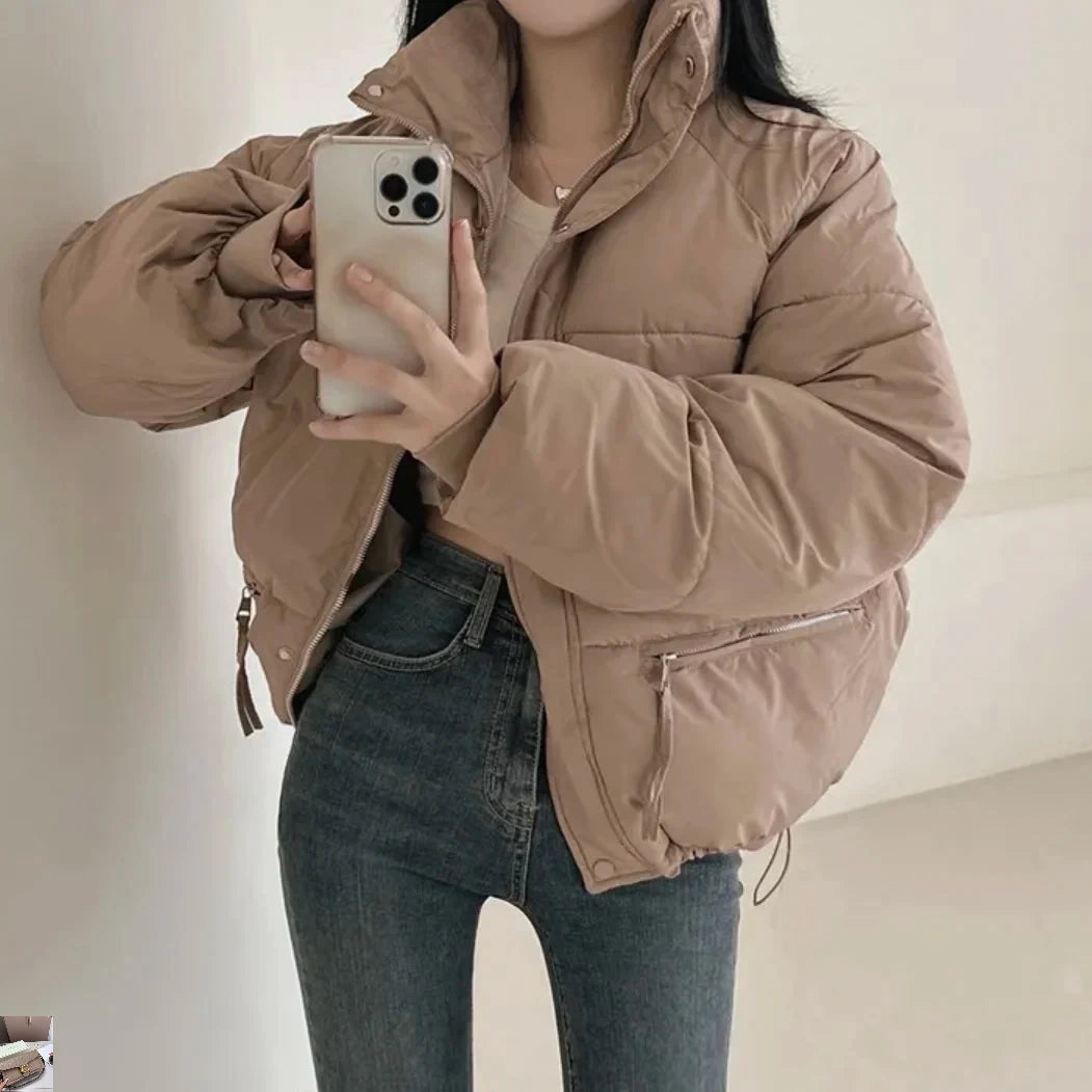 Women's Short Stand-up Collar Small Fashion Jacket 52B365