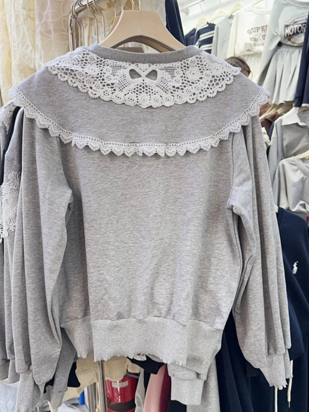 Lace Doll Collar Long-sleeved Sweater SA070/SA135