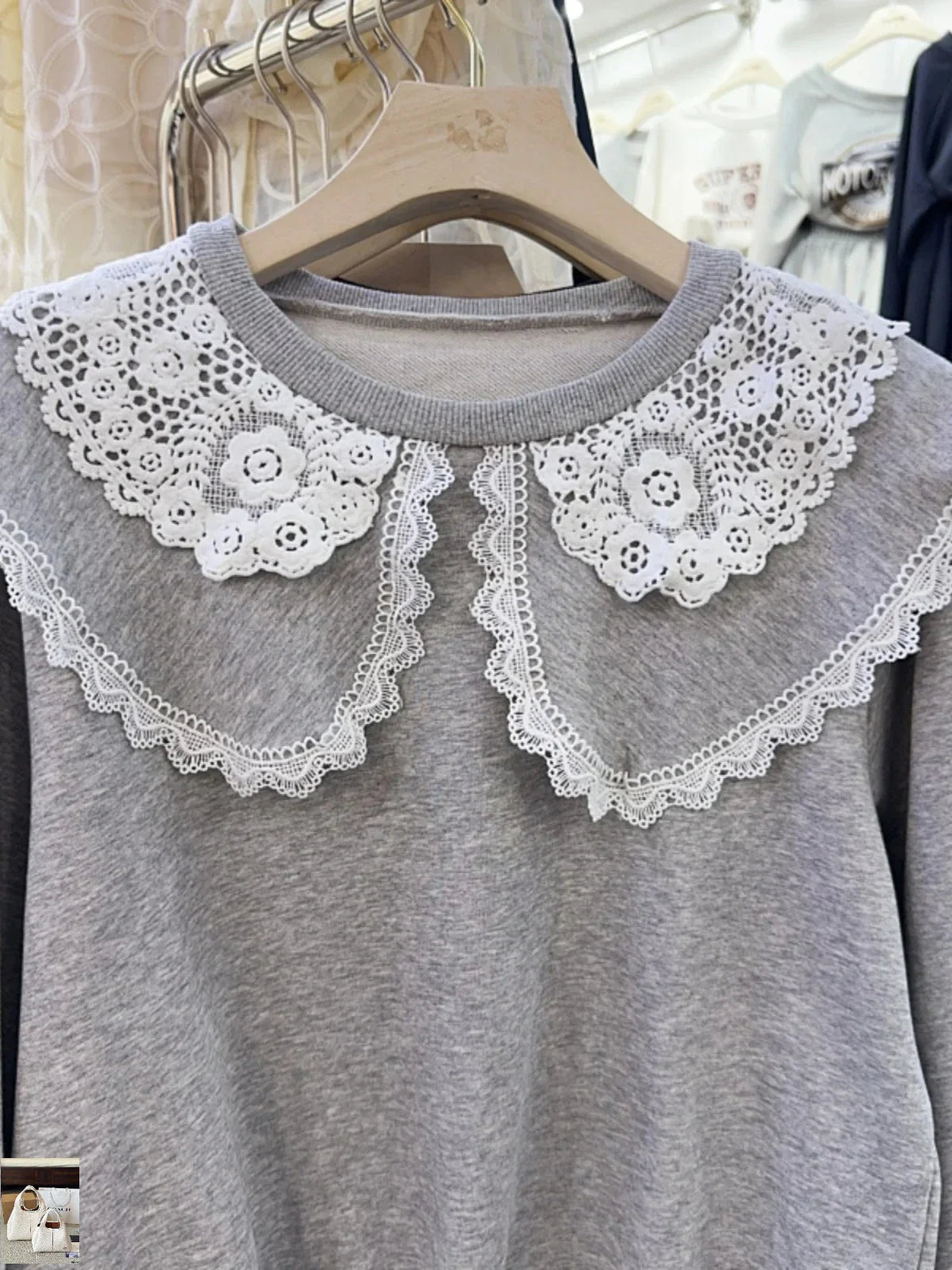 Lace Doll Collar Long-sleeved Sweater SA070/SA135