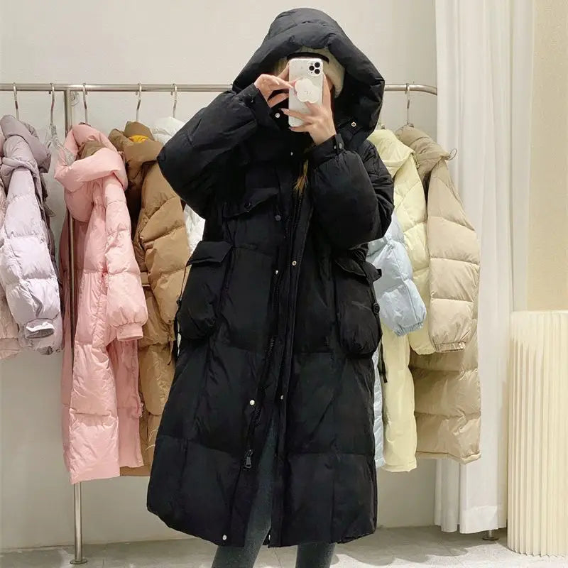 Cotton Coat Warm Parkas Zip Loose Slim Fit Small Fragrance