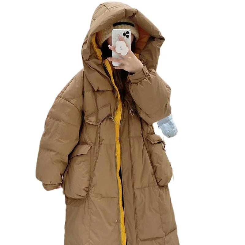 Cotton Coat Warm Parkas Zip Loose Slim Fit Small Fragrance