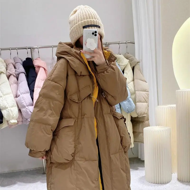 Cotton Coat Warm Parkas Zip Loose Slim Fit Small Fragrance