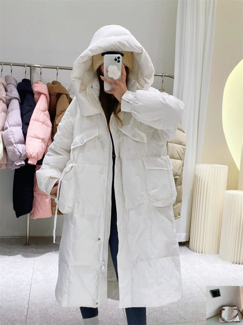 Cotton Coat Warm Parkas Zip Loose Slim Fit Small Fragrance
