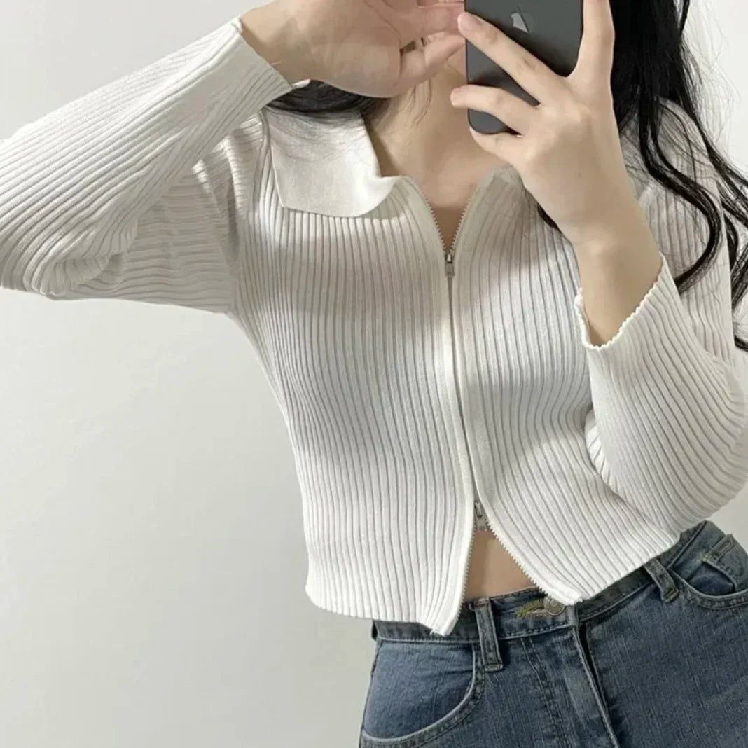 Sexy Tops Femme Tight Knitted T-Shirts SA017