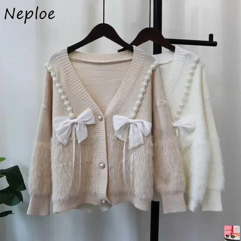 Imitation Mink Fur Knitted Sweater Coats SA050