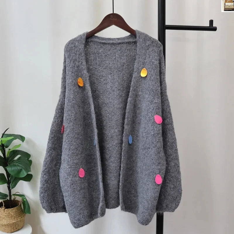 Sticky Korean Loose Knitted Cardigan SA023