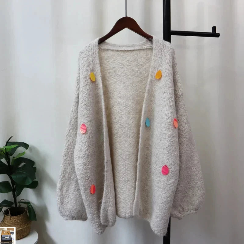 Sticky Korean Loose Knitted Cardigan SA023