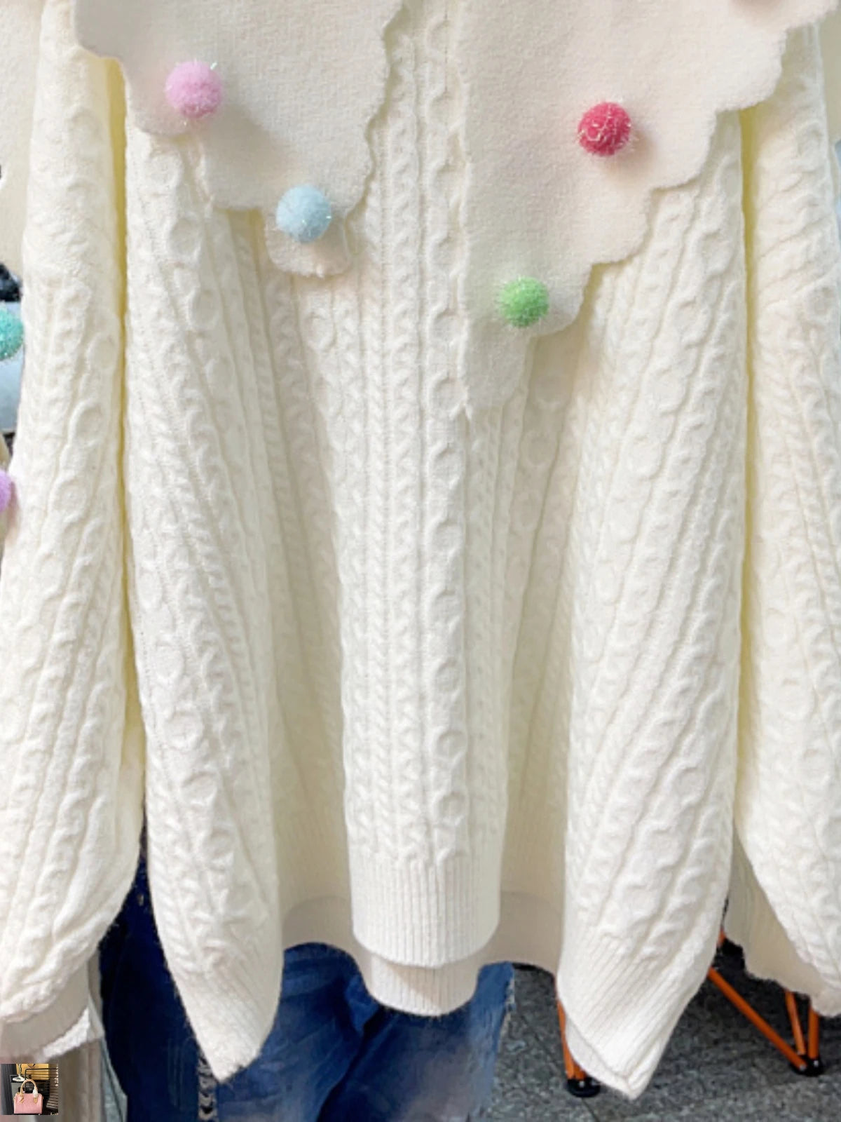 Navy Collar Knitted Cardigan Femme Long Sleeve