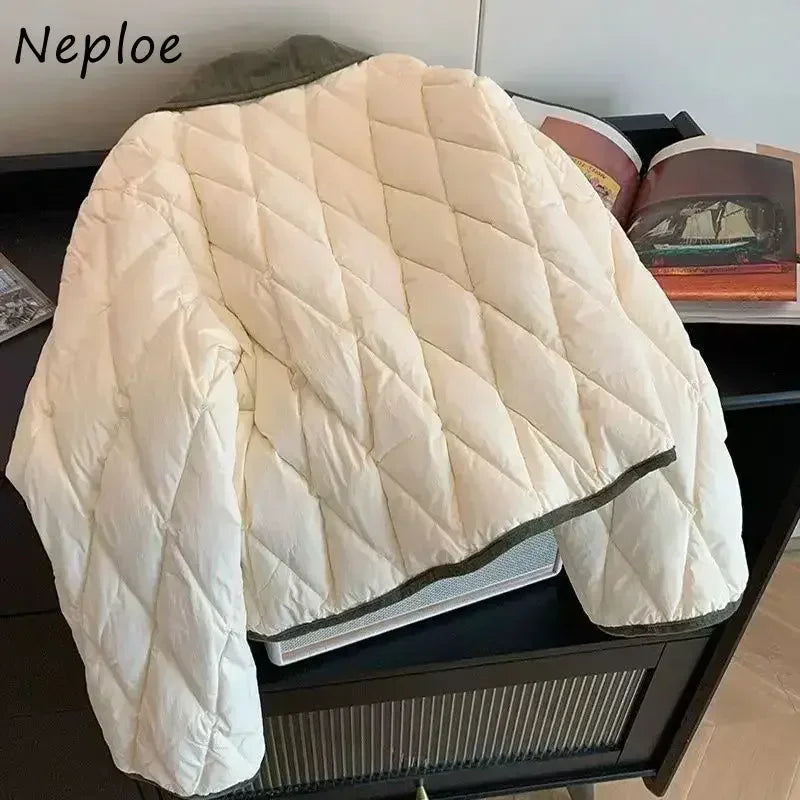 Panelled Plaid Small Fragrance Coat SA073