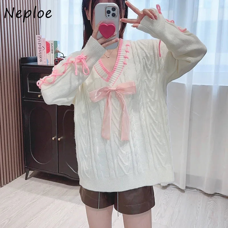 Loose Drawstring Design Sweater SA007