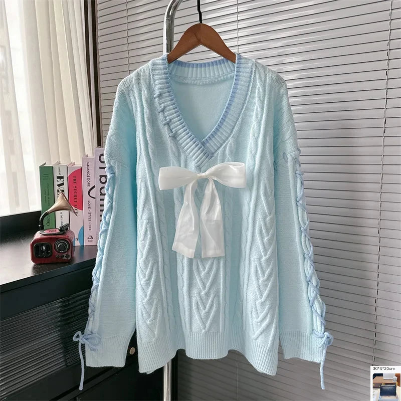 Loose Drawstring Design Sweater SA007