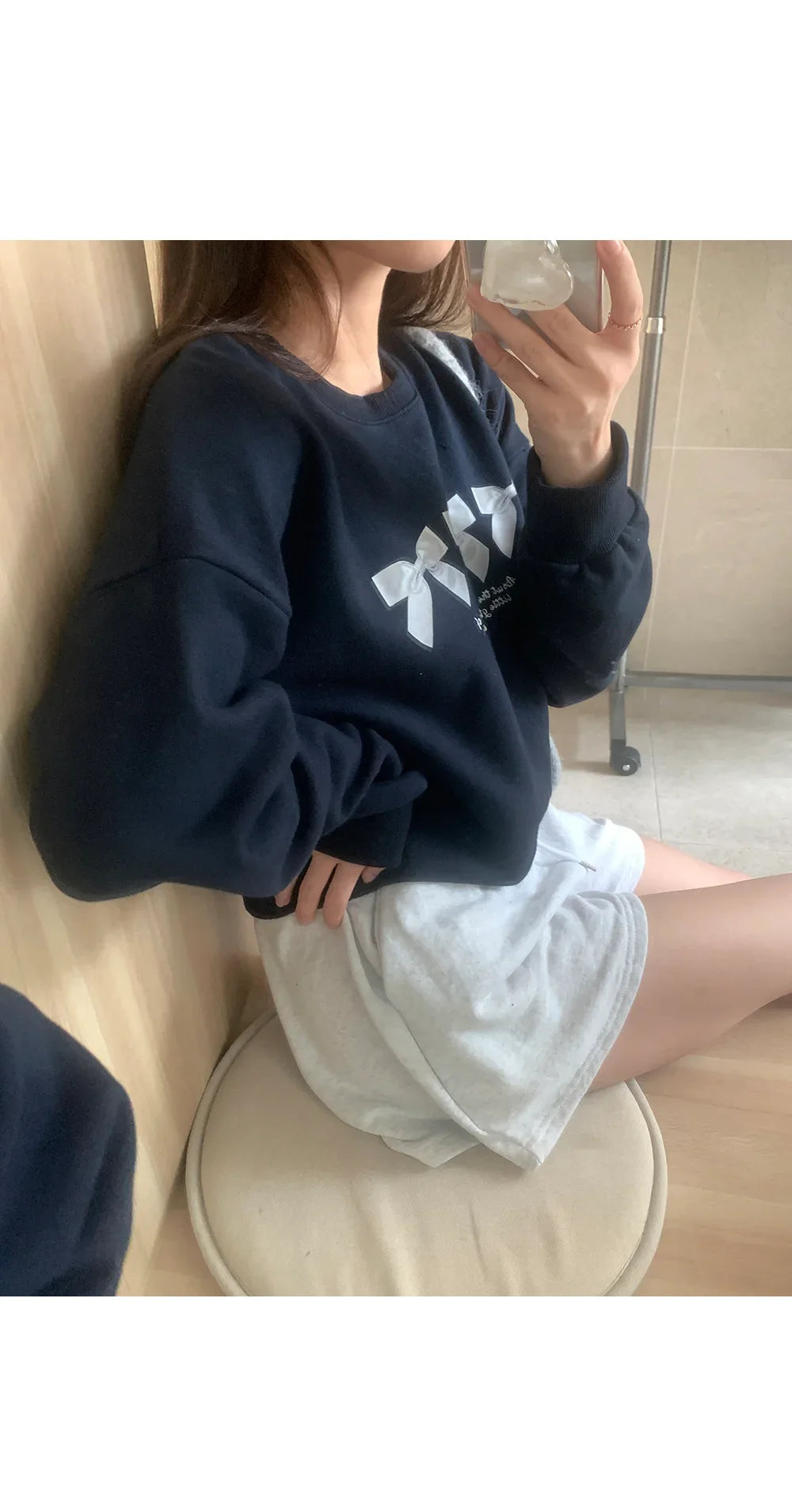Hoodies Femme American Crop Long Sleeve Sweatshirt