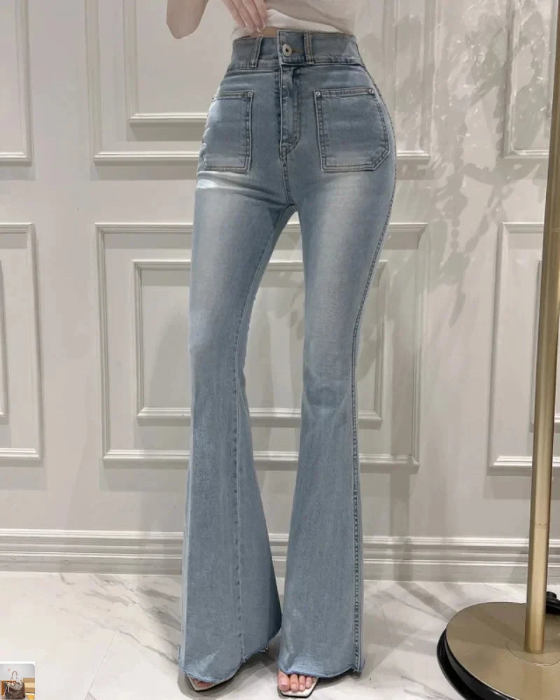 Chic Double Pocket Temperament Pants SA055