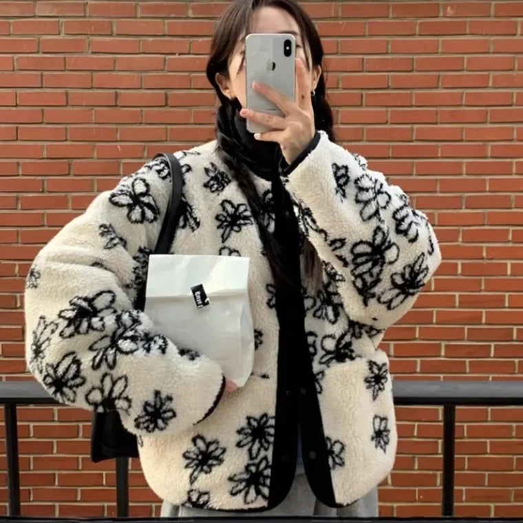 Kuzuwata Knit Simple Print Vintage Coat Button SA103/SA134
