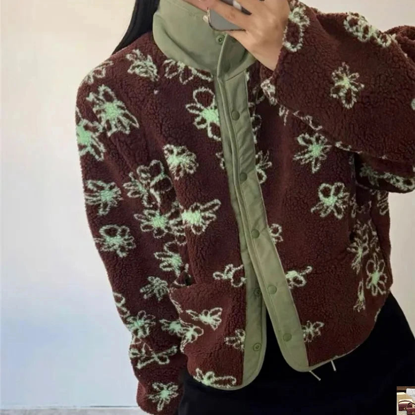 Kuzuwata Knit Simple Print Vintage Coat Button SA103/SA134