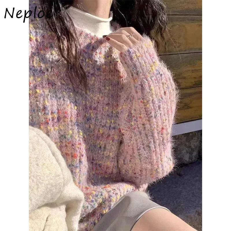 Rainbow Loose All-match Sweaters Vest SA064