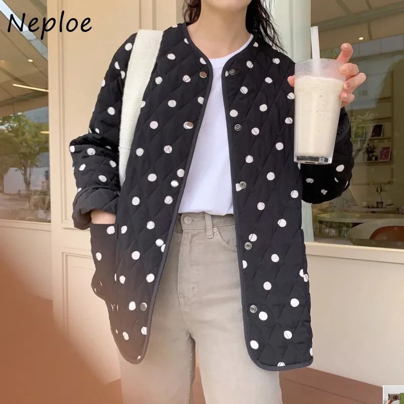 Double Pocket Cotton Sweet Parkas SA028