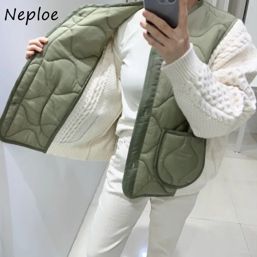 Parkas Patchwork Heavy Jumper Coat SA058/SA059