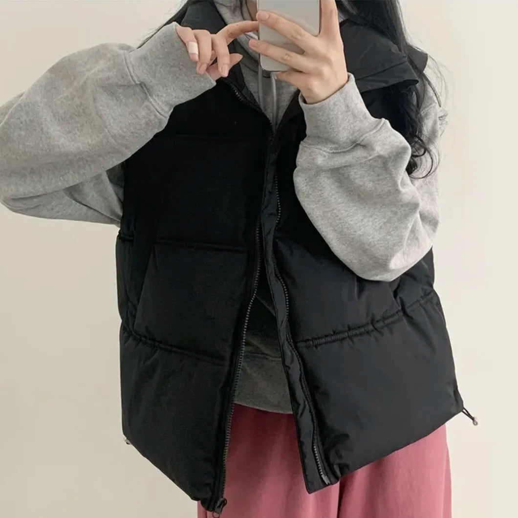 Cotton Vest Stand-up Collar SA112