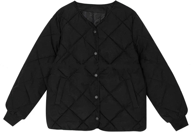 Patterned Loose Versatile Cotton Jacket