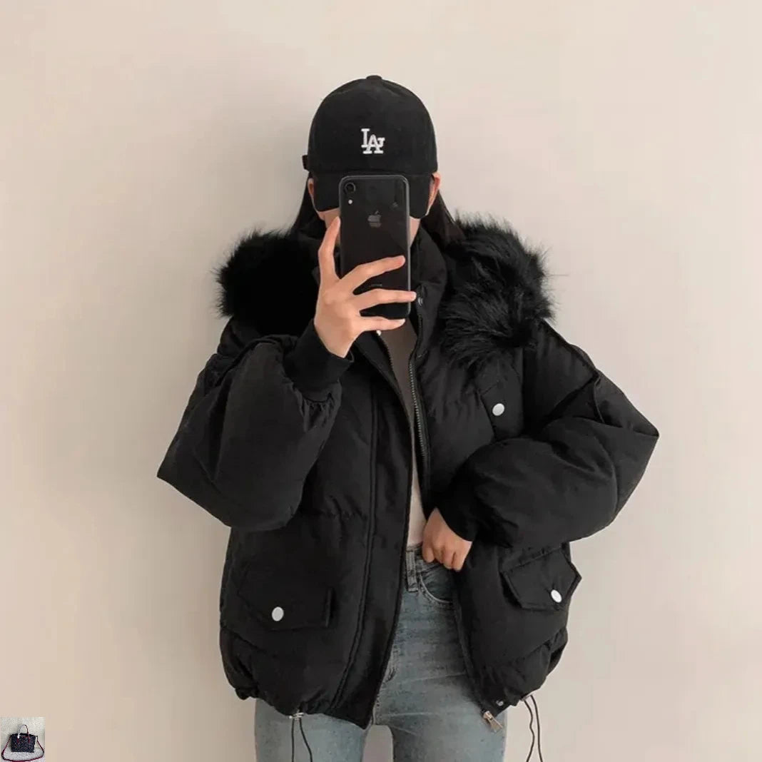 Fur Patchwork Mujer Chaqurta SA092
