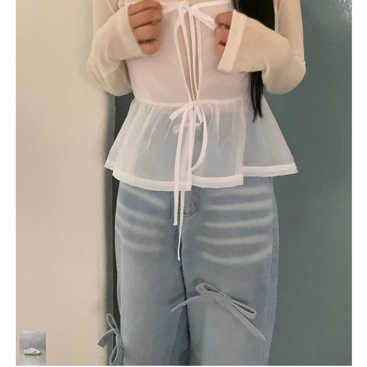 Decoration Trousers E-Girls Y2K Loose Jeans SA044