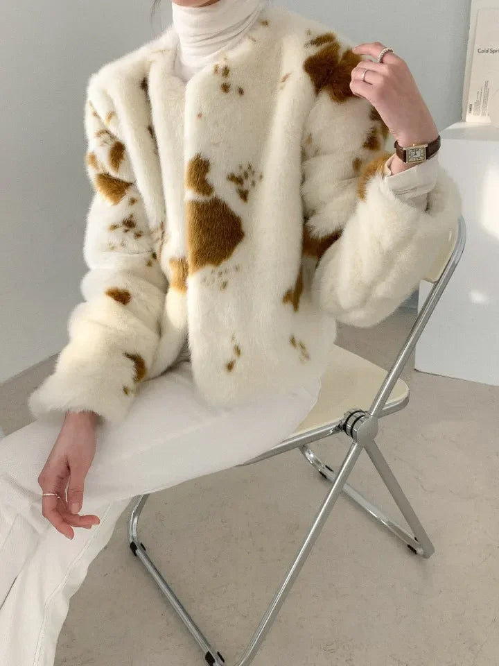 O Neck Panelled Print Women Clothing Jacket