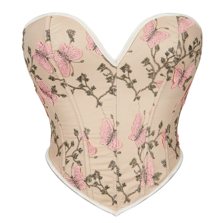 Butterfly Pattern Women's Tube Top 69A659