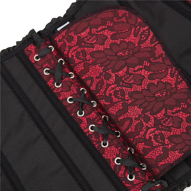 Crimson Lace Court Body Waist Shapewear Top 69A701