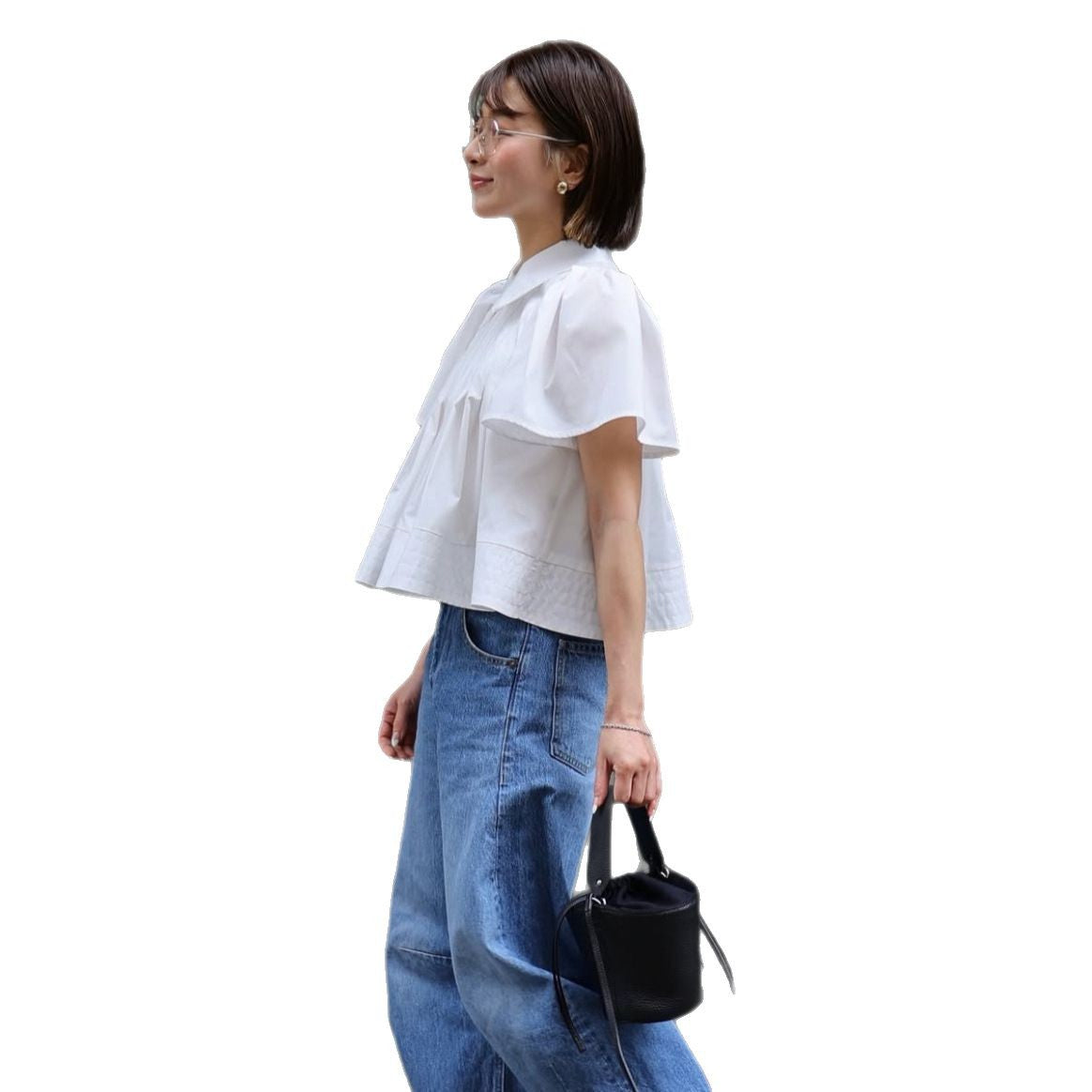 Doll Collar Short Sleeve Shirt SA316