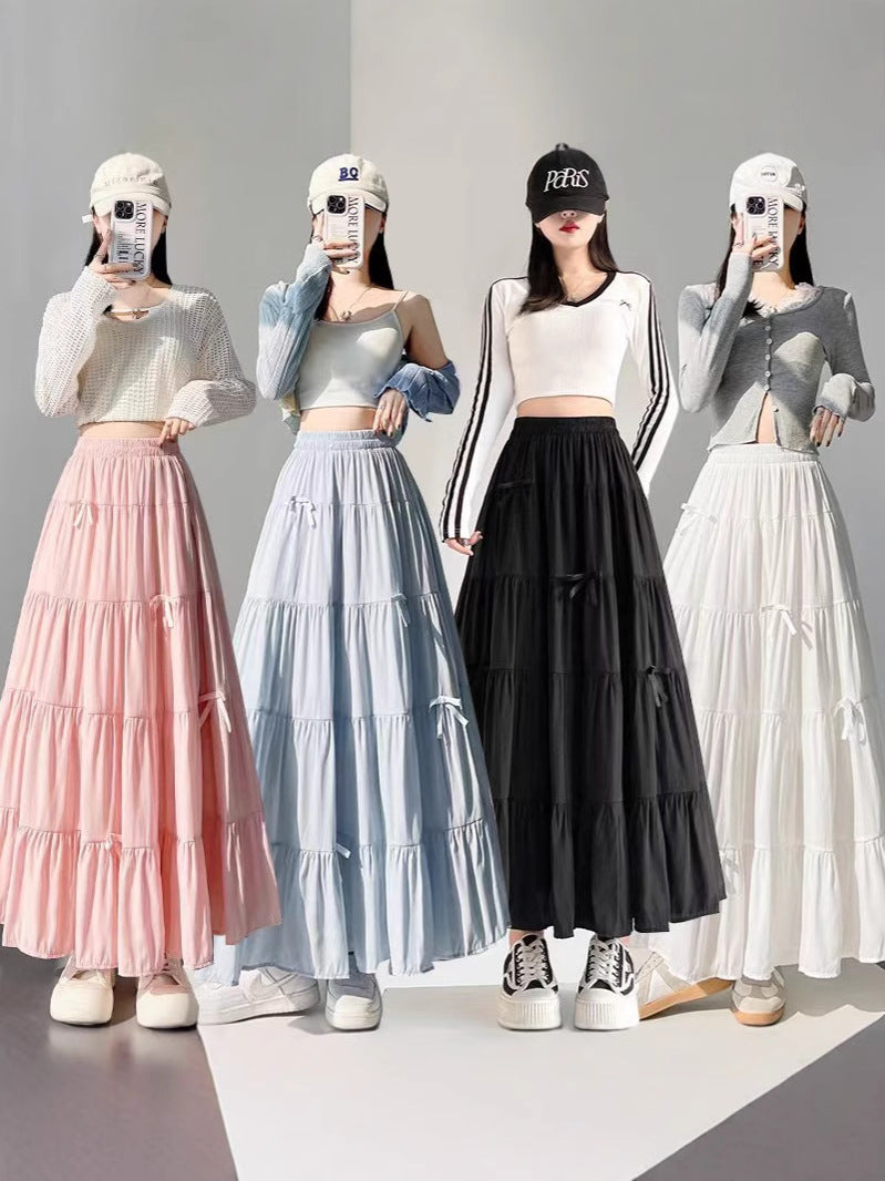 Bow skirt women 69A921