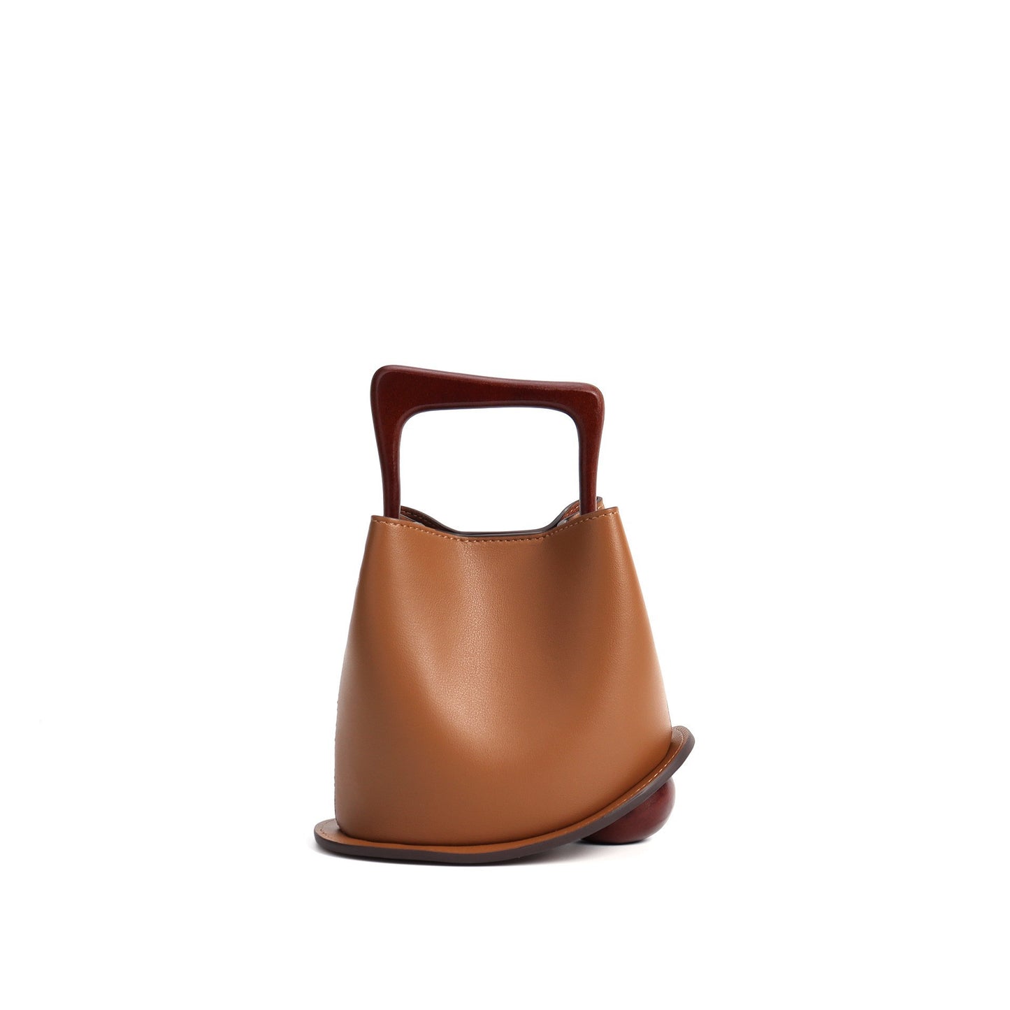 Bucket Bag Wooden Portable Messenger Bag Female 58A690