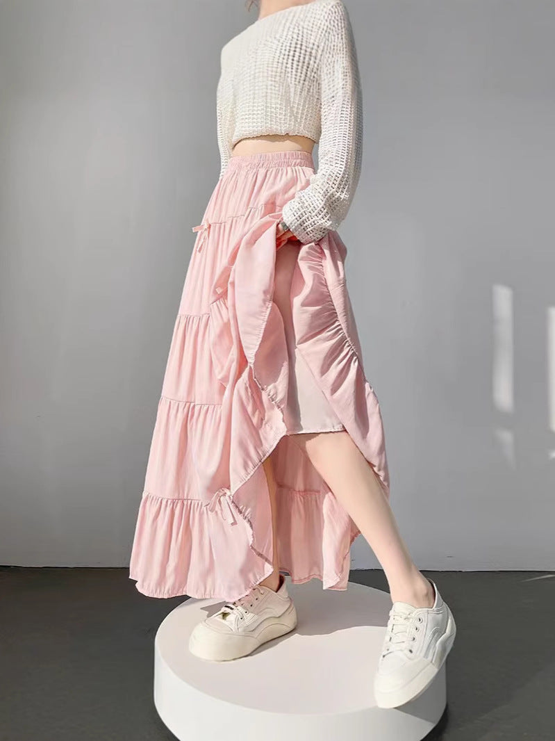 Bow skirt women 69A921