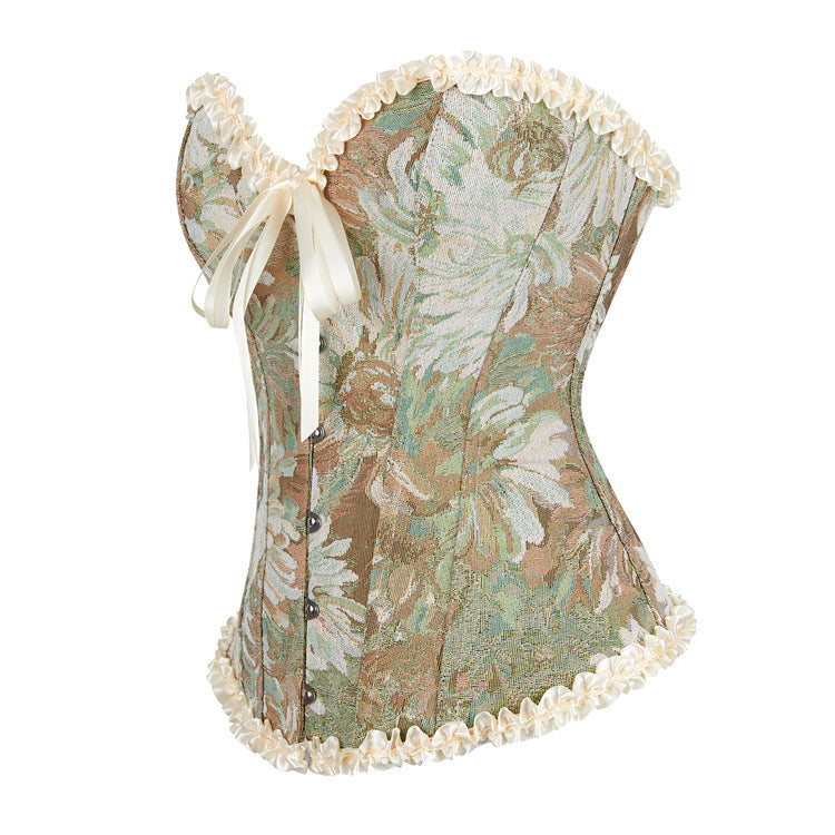 Green Apricot Lace Women's Shapewear 69A638