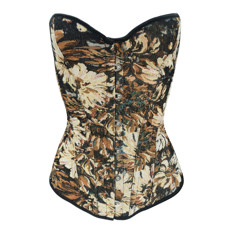 Jacquard Court Corset Belly Shapewear 69A662