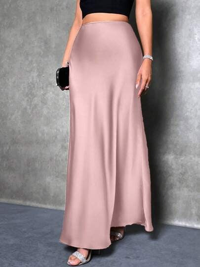 Satin Skirt 69A692