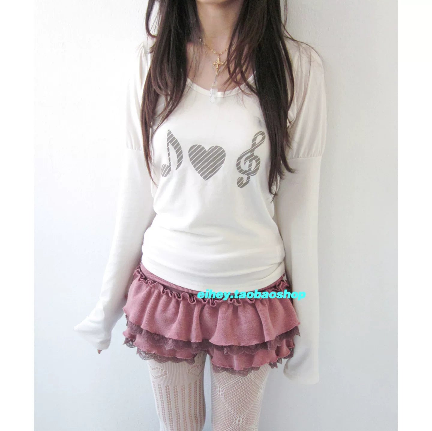 Crew Neck Pullover Skinny Long Sleeve T-Shirt Top Women SA610