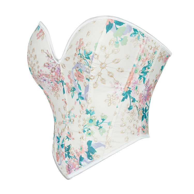 Printed Beige Women's Shapewear 69A707