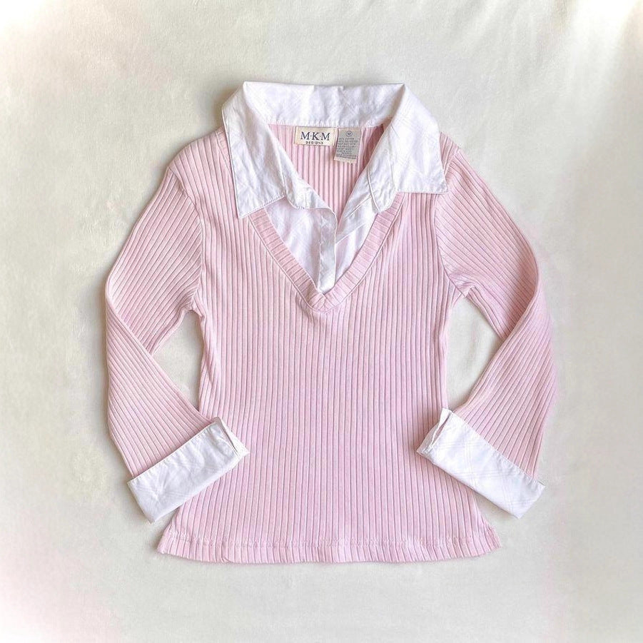 Fake Two Long-sleeved Shirts for Women SA434
