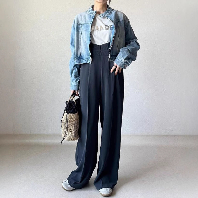 One-piece wide-leg pants SA323
