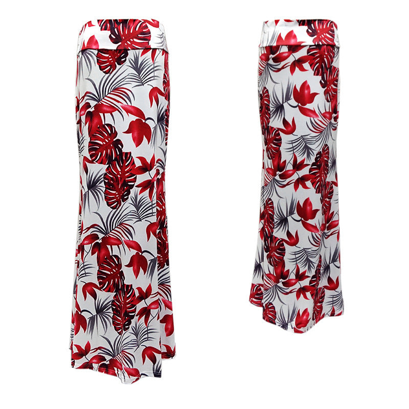 High Waist Elastic Hip Long Skirt 69A684