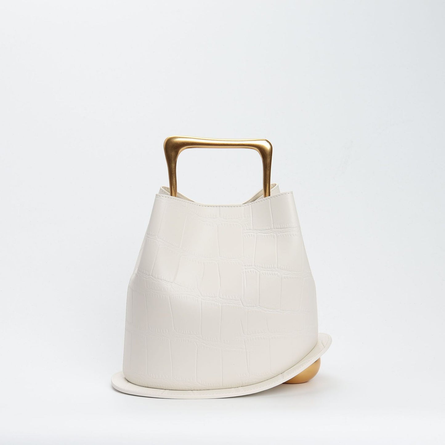 Bucket Bag Wooden Portable Messenger Bag Female 58A690