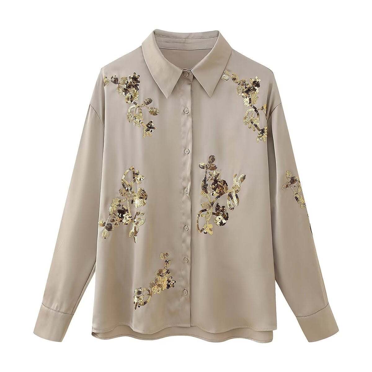 Sequin Embroidery Suit Female SA347