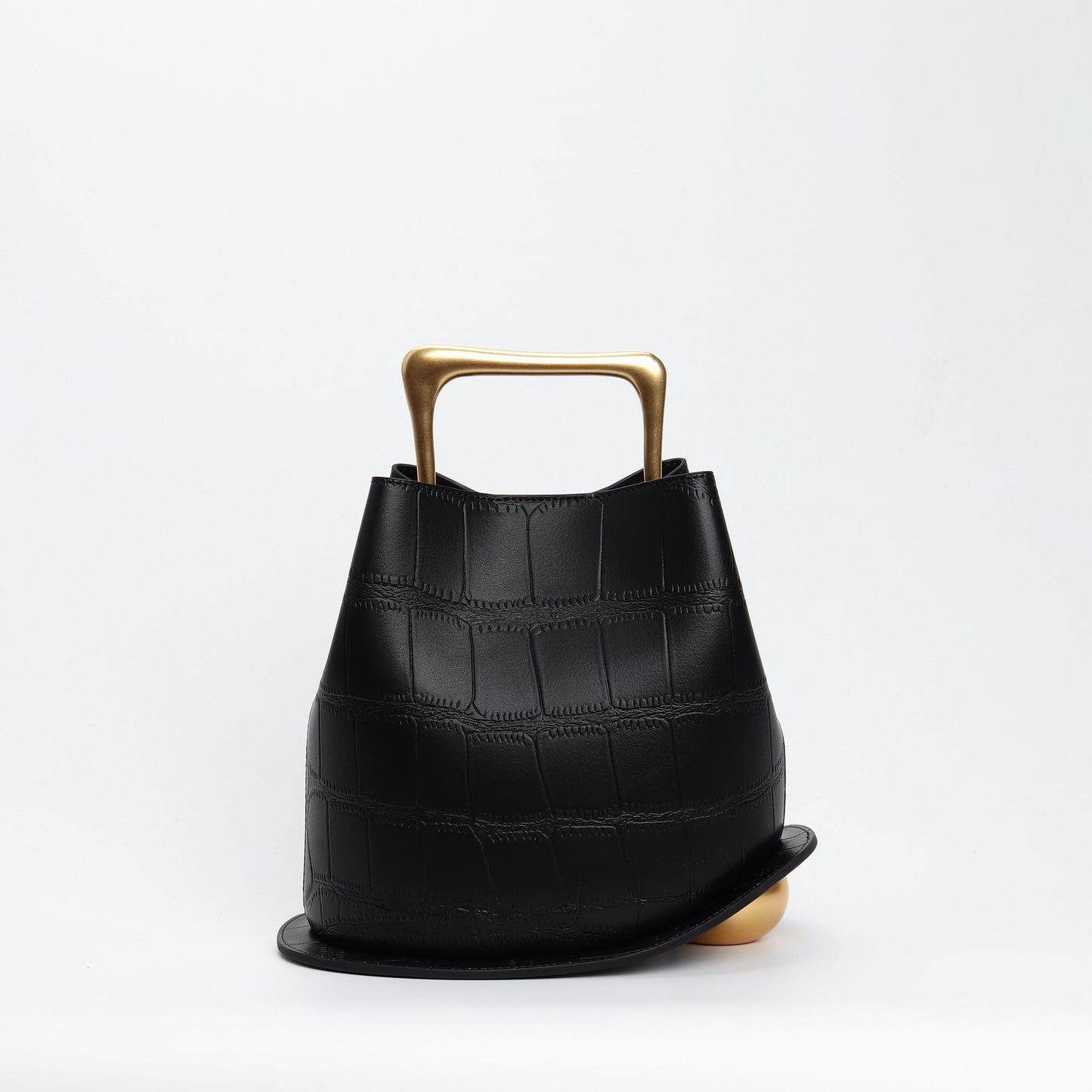 Bucket Bag Wooden Portable Messenger Bag Female 58A690