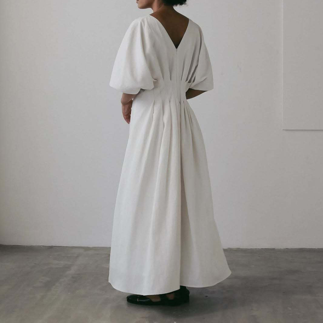 Waist Slim Dress Loose Shoulder Length Dress SA366