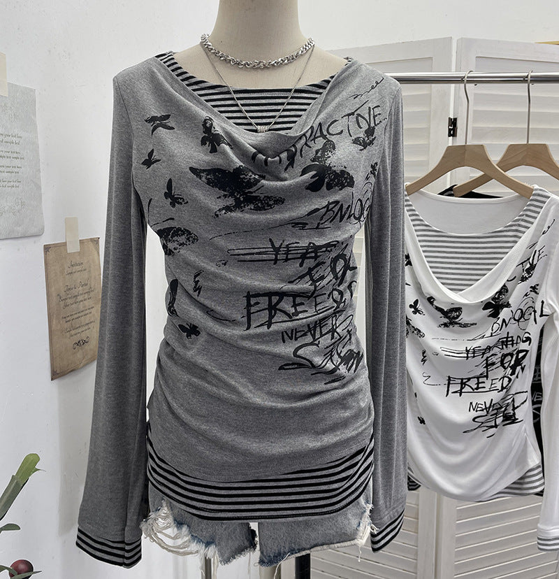 Striped Long Sleeve T-Shirt SA637