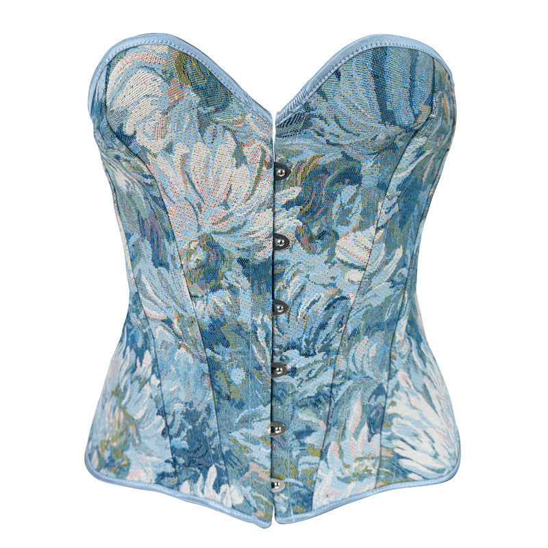 Jacquard Court Corset Belly Shapewear 69A662