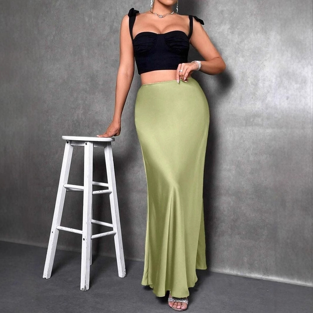 Satin Skirt 69A692