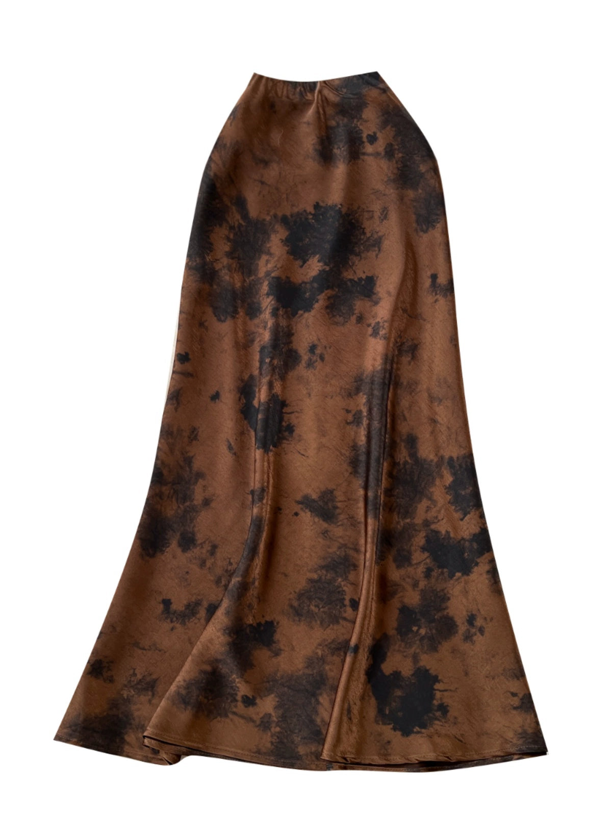 Ink Printing High Waist and Thin Fishtail Skirt 69A694